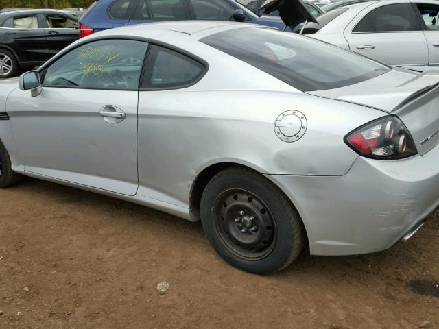 KMHHN66F47U253498 - 2007 HYUNDAI TIBURON SILVER photo 9