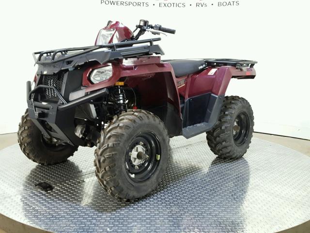 4XASEG502HA644690 - 2017 POLARIS SPORTSMAN MAROON photo 4