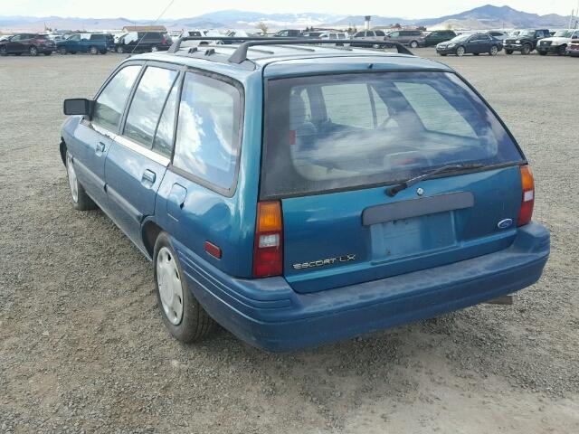 1FARP15J8RW173954 - 1994 FORD ESCORT LX GREEN photo 3