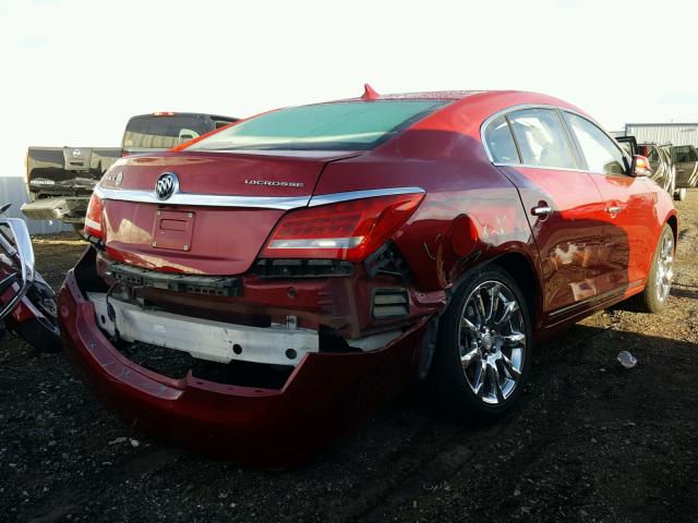 1G4GB5G37EF274379 - 2014 BUICK LACROSSE RED photo 4