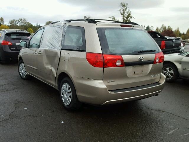 5TDZK23C69S230204 - 2009 TOYOTA SIENNA CE GOLD photo 3