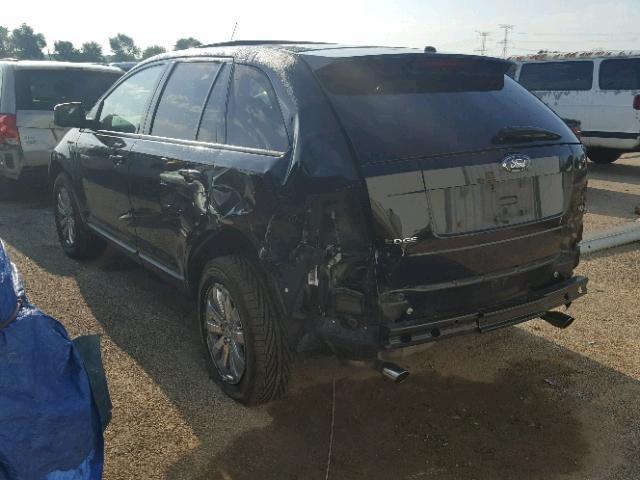 2FMDK39C47BB61627 - 2007 FORD EDGE SEL P BLACK photo 3