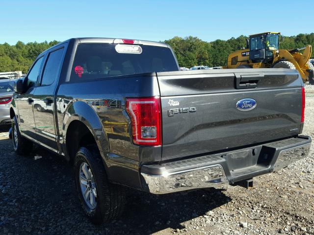 1FTEW1E89GFC30992 - 2016 FORD F150 GRAY photo 3