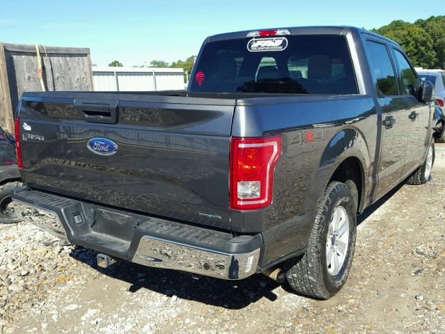 1FTEW1E89GFC30992 - 2016 FORD F150 GRAY photo 4
