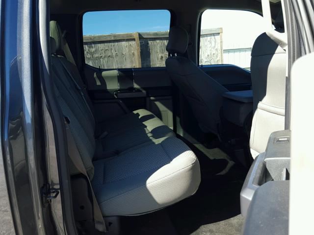 1FTEW1E89GFC30992 - 2016 FORD F150 GRAY photo 6