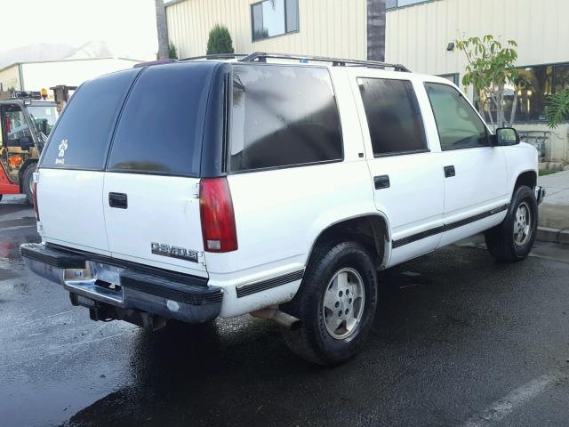 1GNEK13K8SJ371432 - 1995 CHEVROLET TAHOE K150 WHITE photo 4