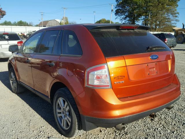 2FMDK36C37BB22273 - 2007 FORD EDGE SE ORANGE photo 3