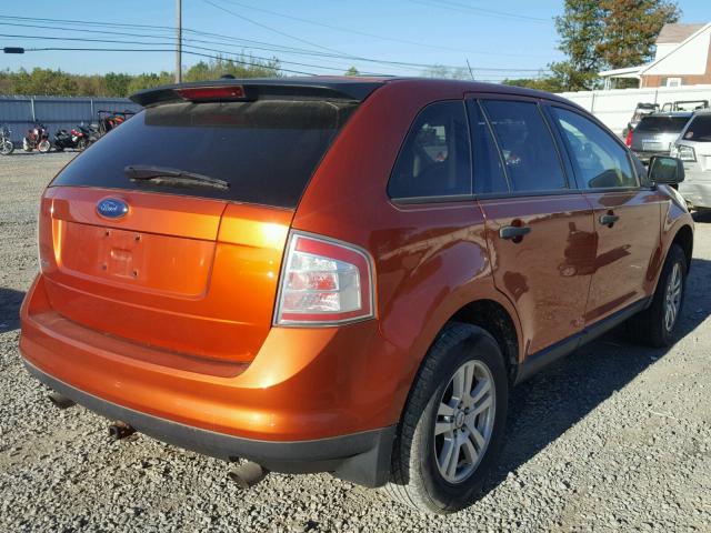 2FMDK36C37BB22273 - 2007 FORD EDGE SE ORANGE photo 4