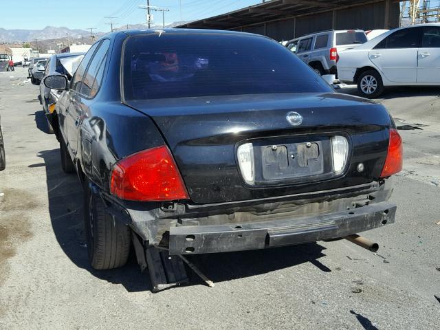 3N1CB51D24L461055 - 2004 NISSAN SENTRA 1.8 BLACK photo 3