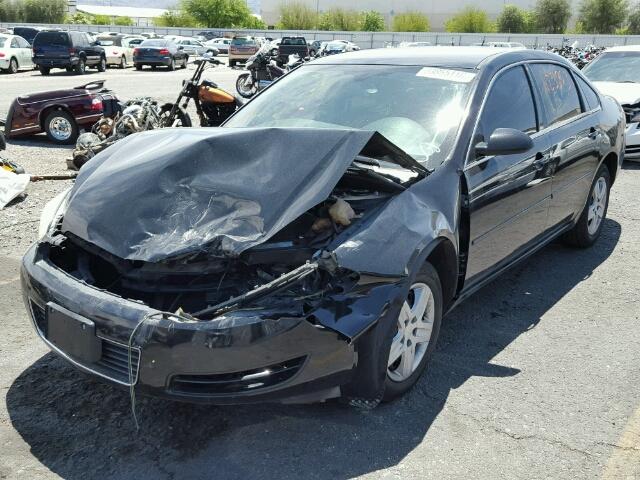 2G1WB58K169339803 - 2006 CHEVROLET IMPALA LS BLACK photo 2