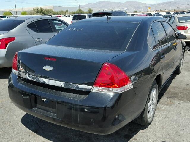 2G1WB58K169339803 - 2006 CHEVROLET IMPALA LS BLACK photo 4