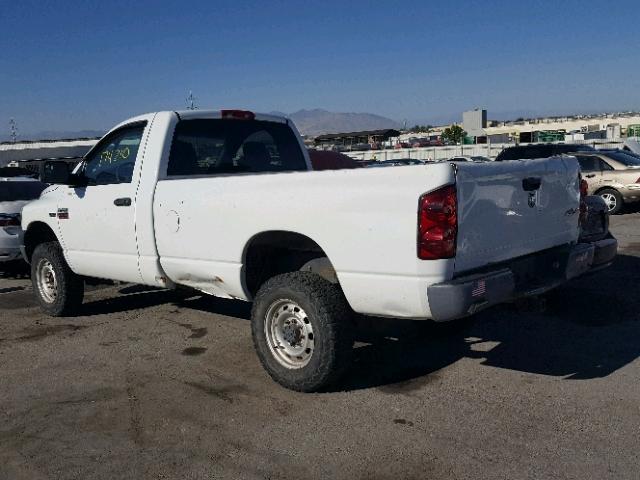 3D7KS26D38G208668 - 2008 DODGE RAM 2500 S თეთრი ფოტო 3