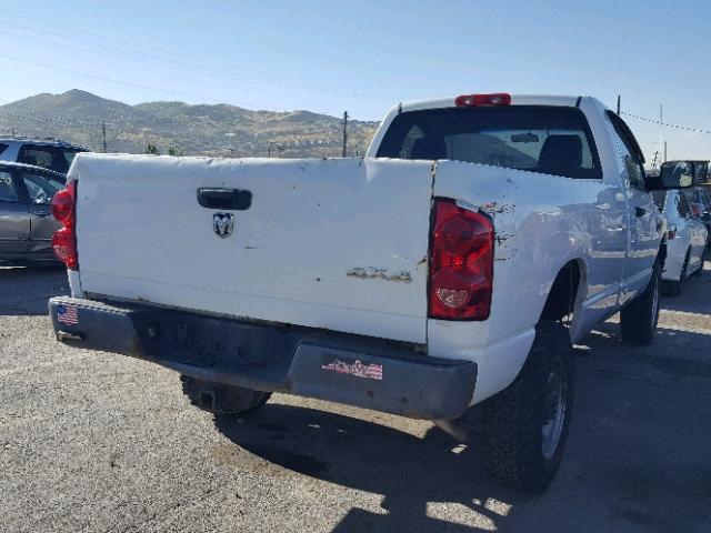 3D7KS26D38G208668 - 2008 DODGE RAM 2500 S თეთრი ფოტო 4