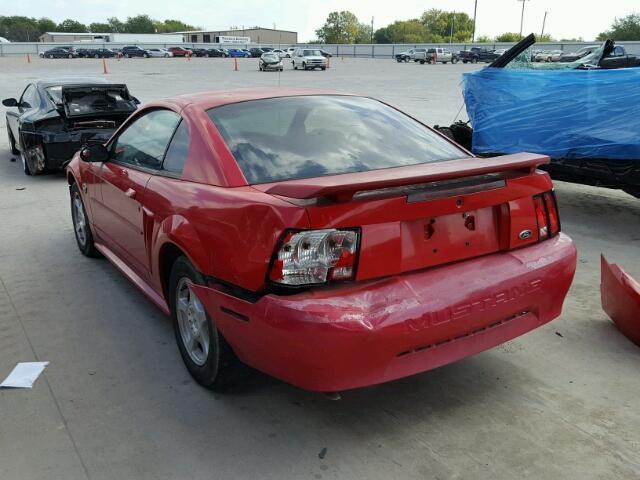 1FAFP40634F201157 - 2004 FORD MUSTANG RED photo 3