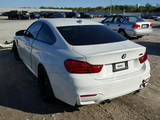 WBS3R9C58FK330134 - 2015 BMW M4 WHITE photo 3