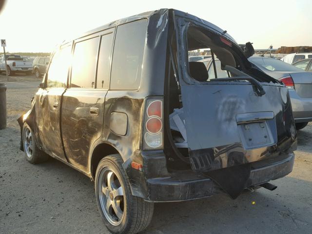 JTLKT324564039965 - 2006 TOYOTA SCION XB BLACK photo 3