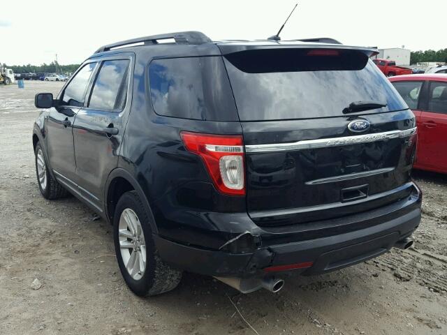 1FMHK7B8XBGA92667 - 2011 FORD EXPLORER BLACK photo 3