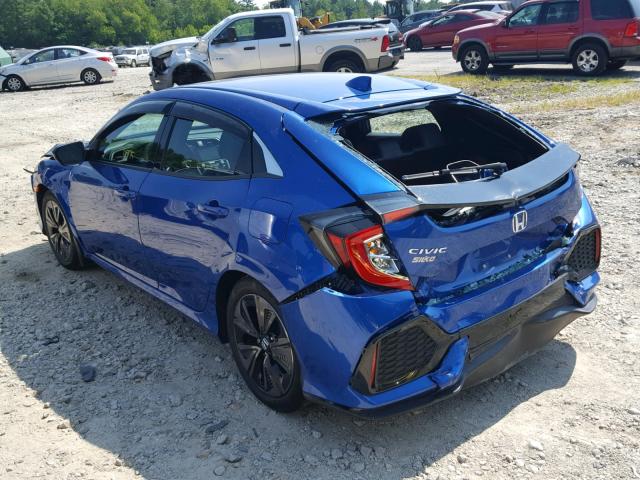 SHHFK7H74HU424078 - 2017 HONDA CIVIC EXL 蓝色 照片 3