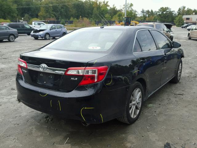 4T4BF1FK7DR323161 - 2013 TOYOTA CAMRY L BLACK photo 4