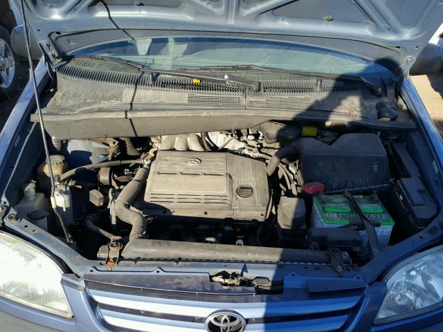 4T3ZF13C22U450720 - 2002 TOYOTA SIENNA LE BLUE photo 7