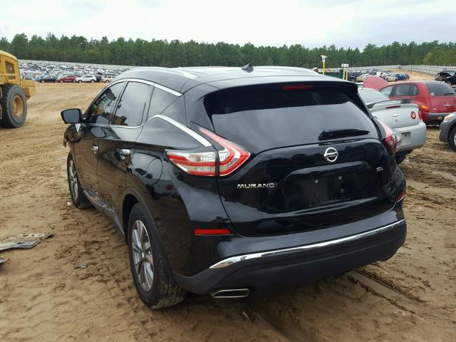 5N1AZ2MGXGN104176 - 2016 NISSAN MURANO S BLACK photo 3