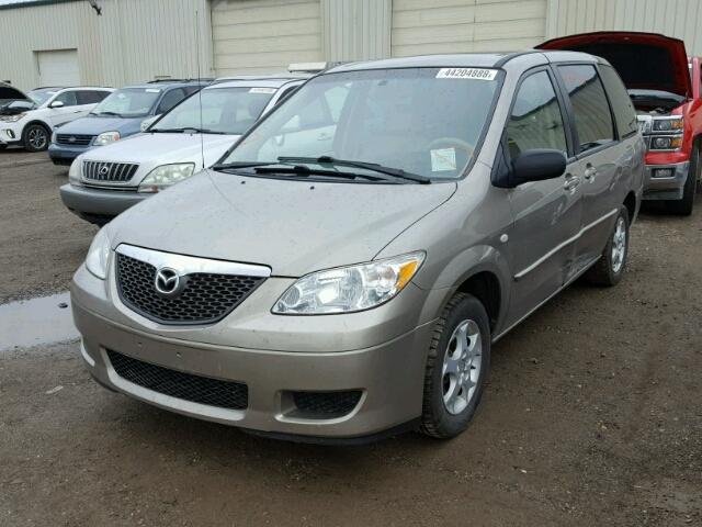 JM3LW28A360558901 - 2006 MAZDA MPV WAGON TAN photo 2