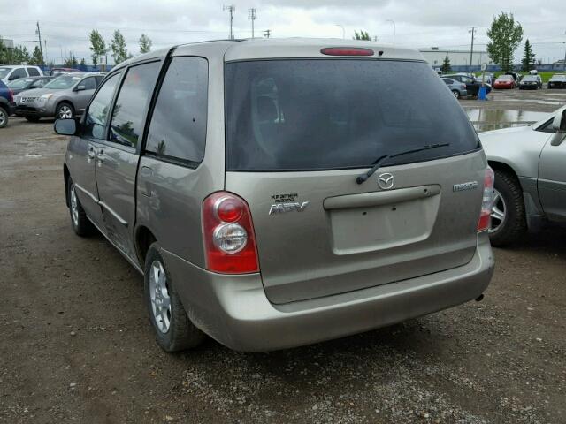 JM3LW28A360558901 - 2006 MAZDA MPV WAGON TAN photo 3