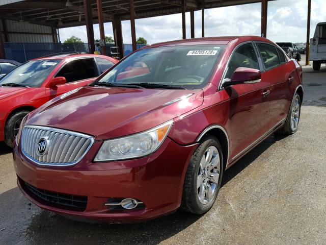 1G4GC5EG7AF285847 - 2010 BUICK LACROSSE C RED photo 2