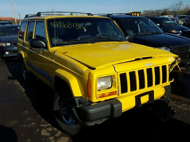 1J4FF48S11L583310 - 2001 JEEP CHEROKEE S YELLOW photo 1