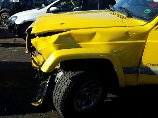 1J4FF48S11L583310 - 2001 JEEP CHEROKEE S YELLOW photo 9