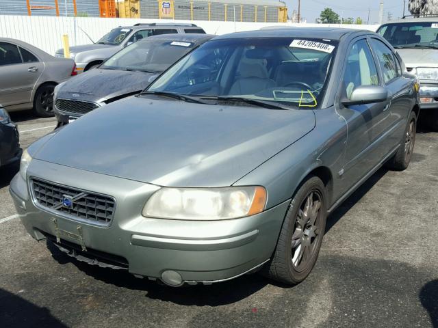 YV1RS592962532714 - 2006 VOLVO S60 2.5T GREEN photo 2