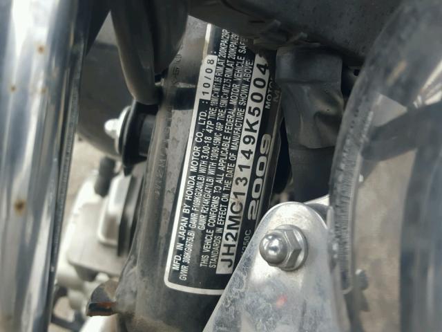 JH2MC13149K500433 - 2009 HONDA CMX250 C BLACK photo 10