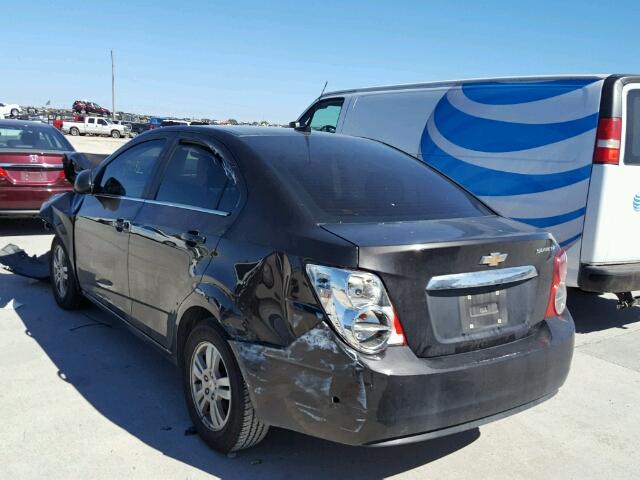 1G1JC5SH3E4192812 - 2014 CHEVROLET SONIC LT GRAY photo 3