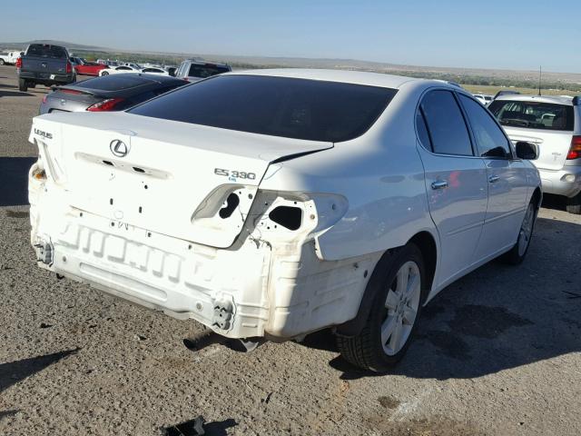 JTHBA30G955081545 - 2005 LEXUS ES 330 WHITE photo 4