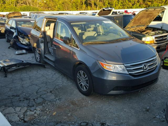 5FNRL5H66DB063891 - 2013 HONDA ODYSSEY EX GRAY photo 1