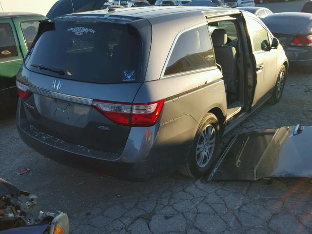 5FNRL5H66DB063891 - 2013 HONDA ODYSSEY EX GRAY photo 9