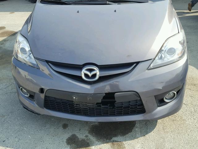 JM1CR29L480320722 - 2008 MAZDA 5 GRAY photo 9