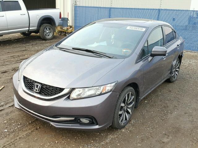 2HGFB2F79FH032441 - 2015 HONDA CIVIC SE GRAY photo 2