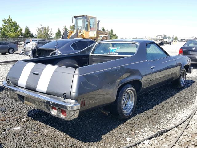 1C80U7Z499695 - 1977 CHEVROLET EL CAMINO GRAY photo 4