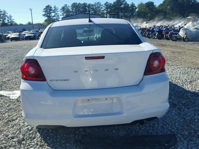 1C3CDZAB1DN516791 - 2013 DODGE AVENGER SE WHITE photo 9