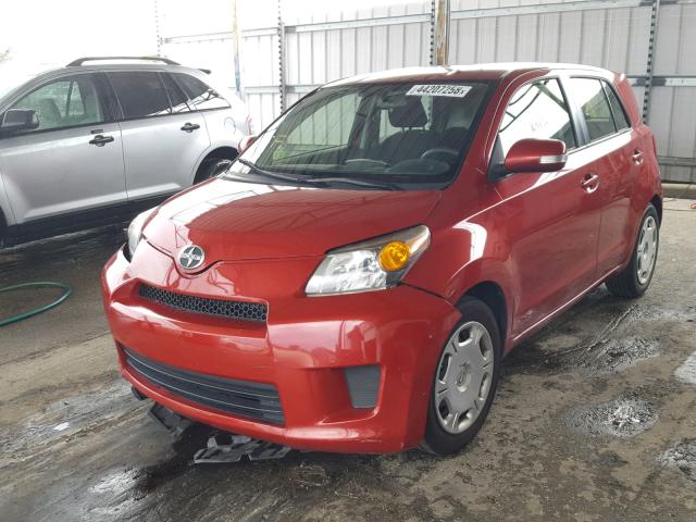 JTKKUPB45D1033106 - 2013 TOYOTA SCION XD RED photo 2