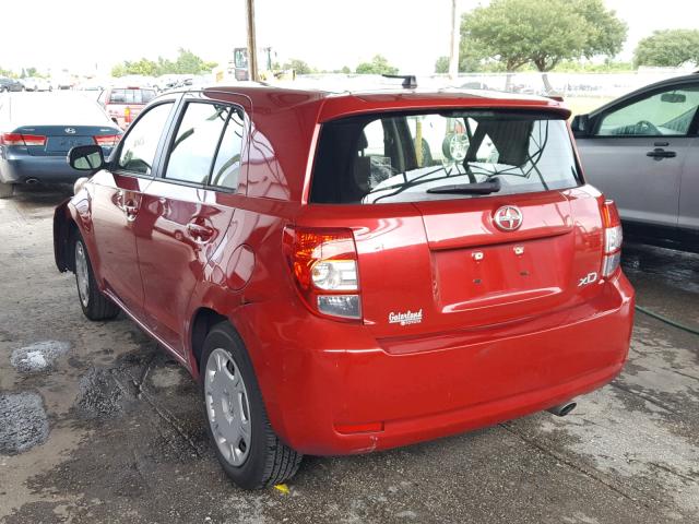 JTKKUPB45D1033106 - 2013 TOYOTA SCION XD RED photo 3