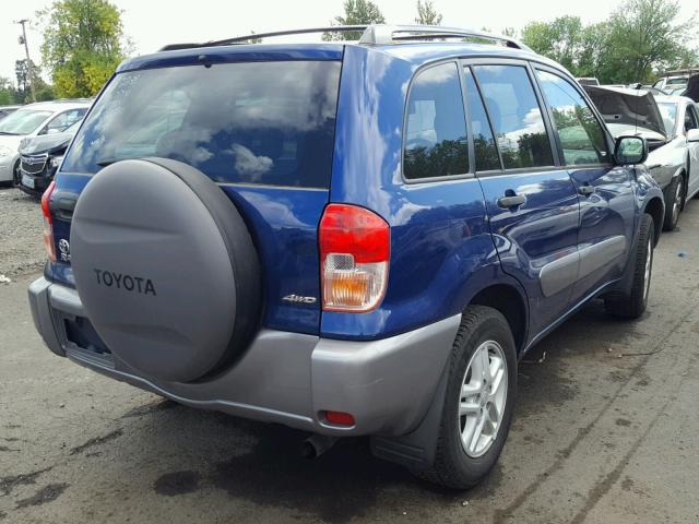 JTEHH20V626020090 - 2002 TOYOTA RAV4 4X2 BLUE photo 4