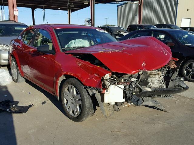 1C3CDZAG7DN748436 - 2013 DODGE AVENGER SE RED photo 1