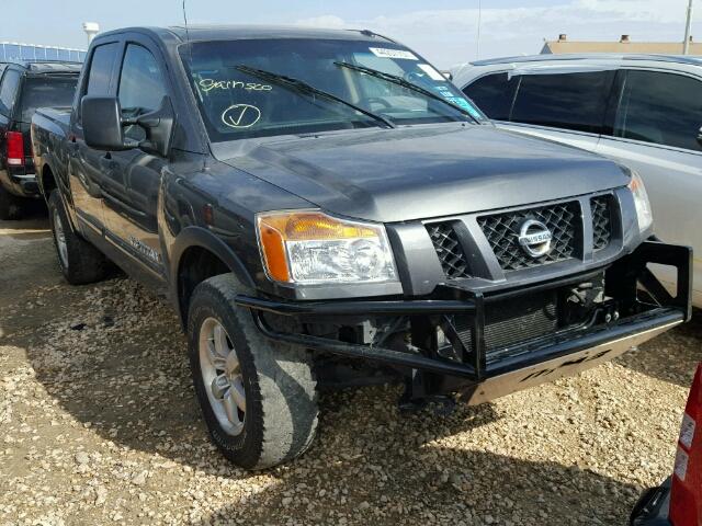 1N6BA0EC4CN325702 - 2012 NISSAN TITAN S GRAY photo 1