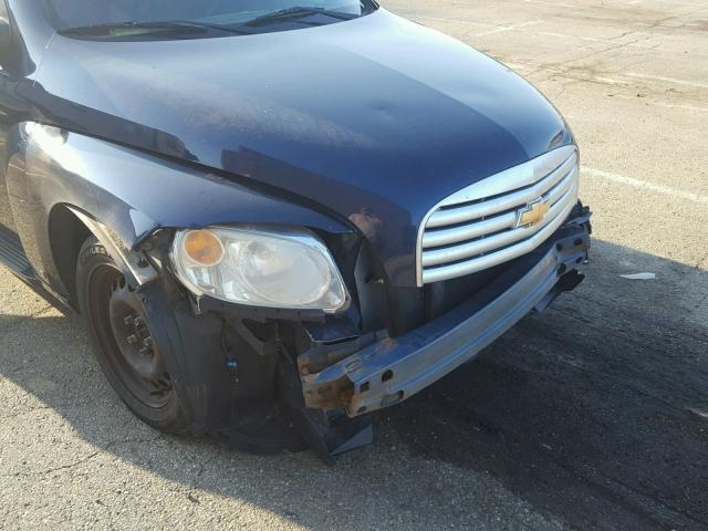 3GNCA13B99S508476 - 2009 CHEVROLET HHR LS BLUE photo 9