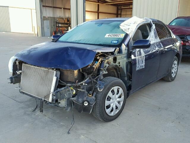 5YFBU4EE0DP207346 - 2013 TOYOTA COROLLA BA BLUE photo 2