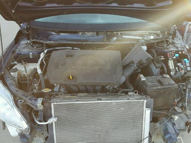 5YFBU4EE0DP207346 - 2013 TOYOTA COROLLA BA BLUE photo 7