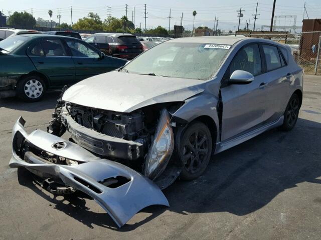 JM1BL1L62C1577262 - 2012 MAZDA 3 GRAY photo 2