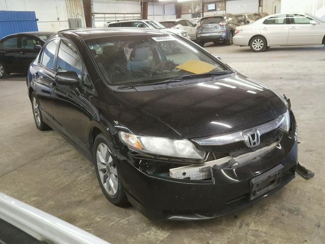 19XFA16899E044089 - 2009 HONDA CIVIC EX BLACK photo 1